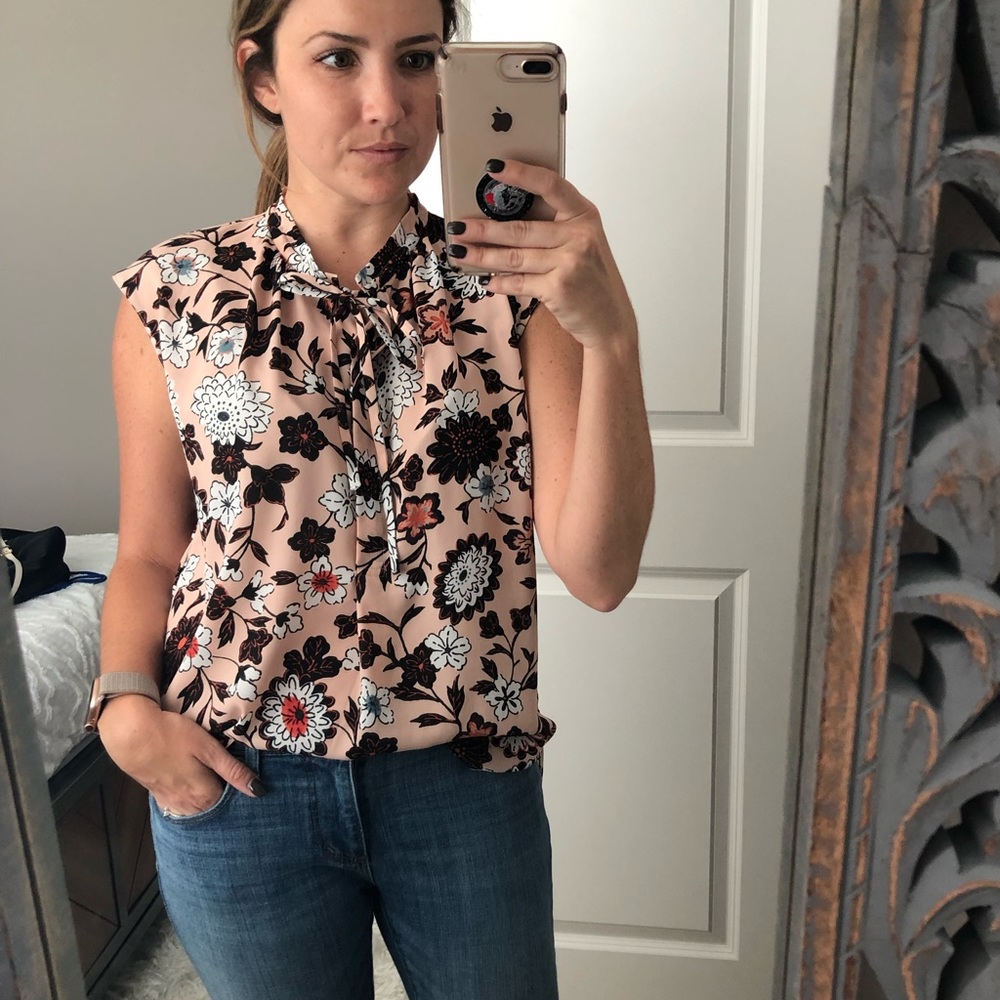 LOFT Floral Blouse